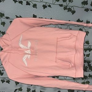 Hollister pink hoodie
